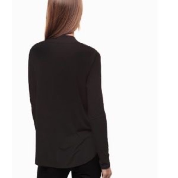 ARITZIA BABATON | Mehmet Surplice Long Sleeve Blouse Black XXS - Picture 5 of 5